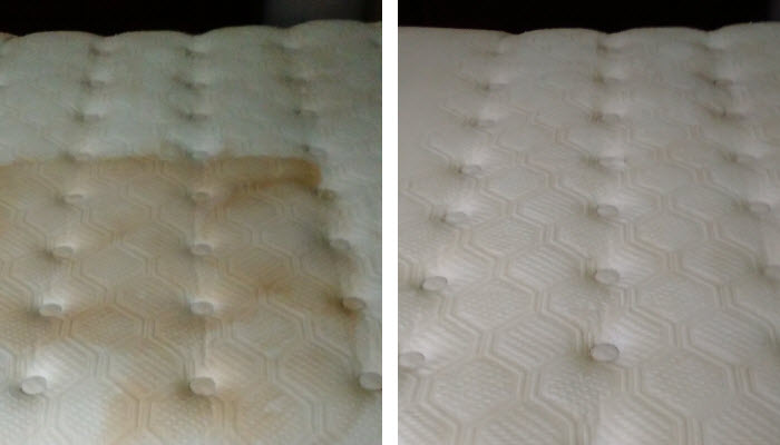 Mattress Cleaning Before & After